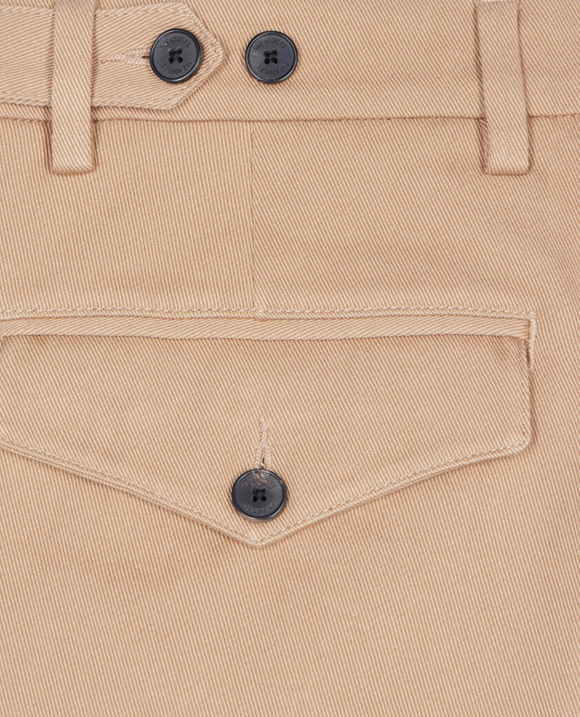 The Kooples HERREN CAMEL camelfarbene hose aus baumwolle