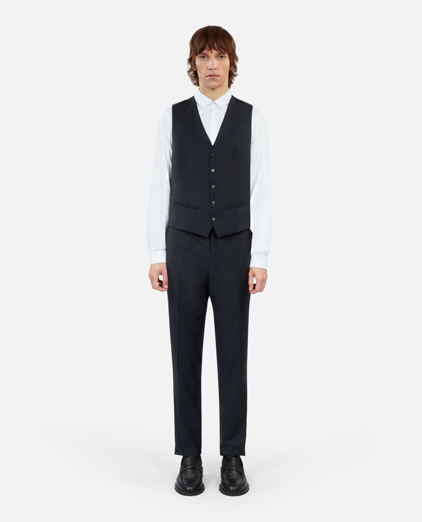 The Kooples HOMME DARK NAVY gilet de costume en laine marine