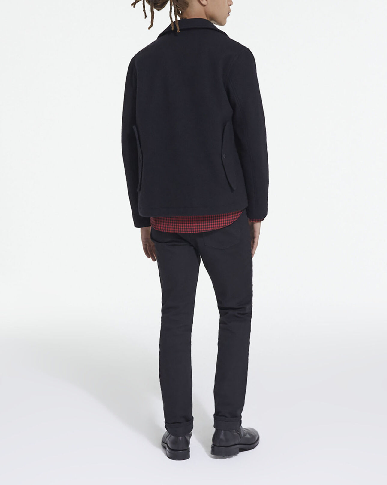 The Kooples MEN BLACK black wool jacket