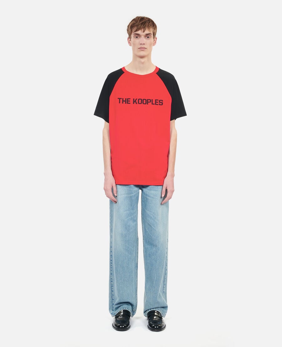 The Kooples HERREN RUBIS rotes t-shirt mit logo