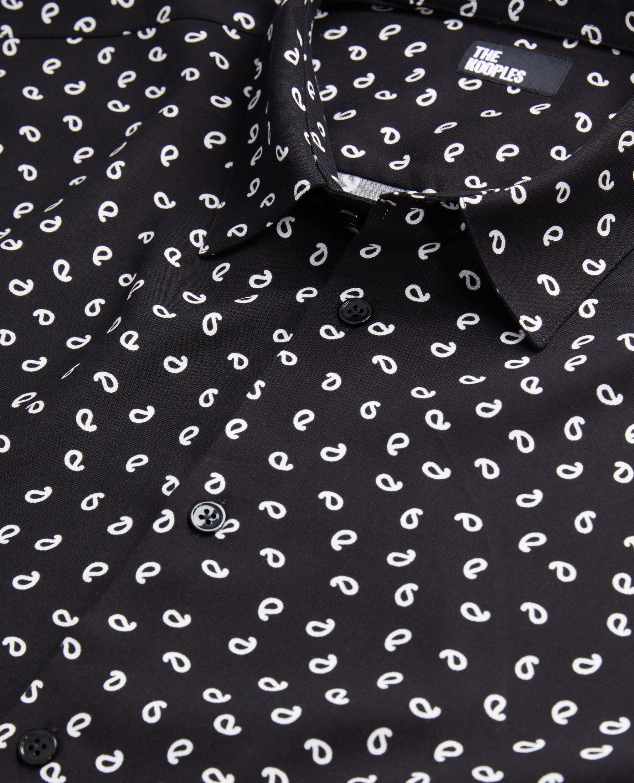 Printed shirt, BLACK WHITE, hi-res image number null