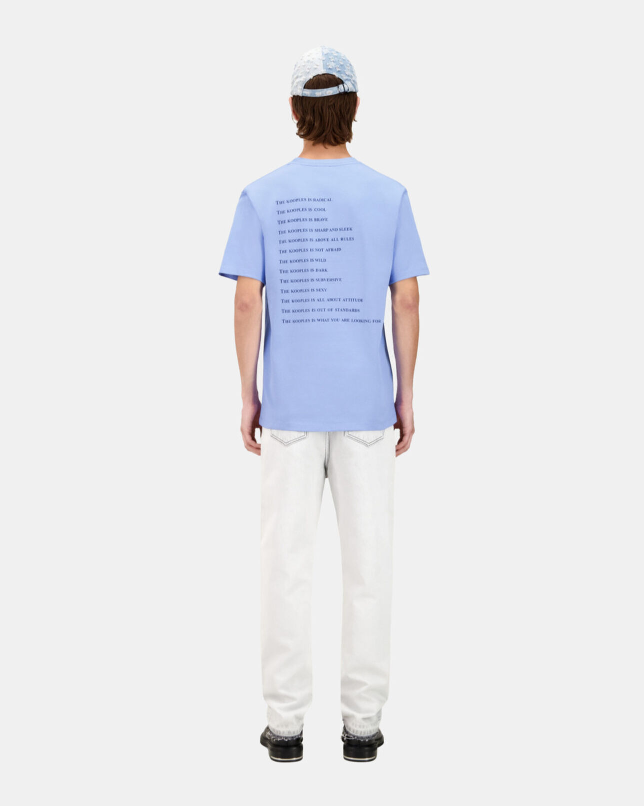 The Kooples HOMME STEEL BLUE t-shirt what is bleu ciel