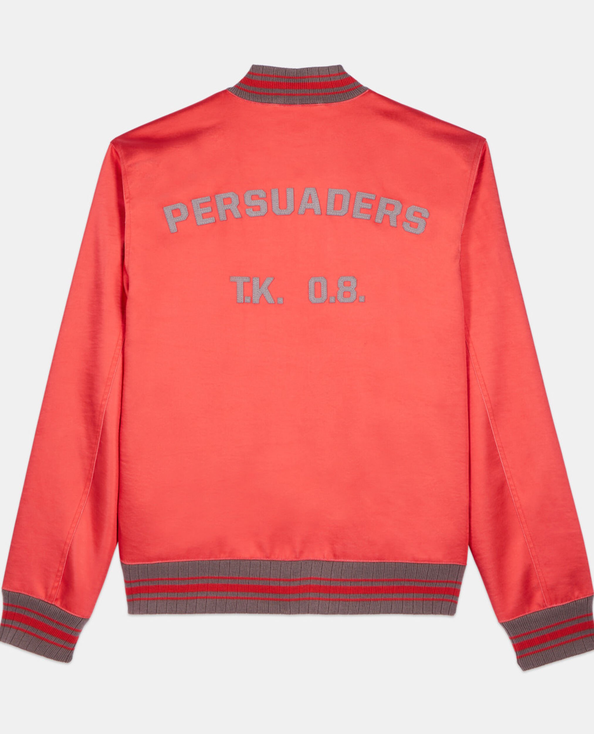 Red satin jacket with patches, RUBIS, hi-res image number null