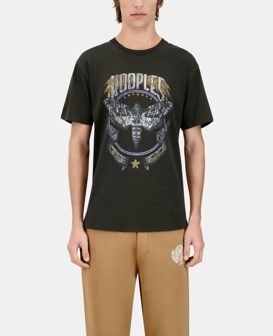 The Kooples HOMME DARK GREEN t-shirt avec sérigraphie vert