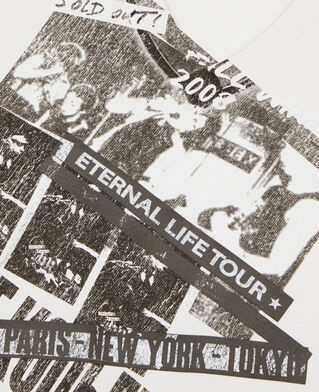 The Kooples MEN ECRU ecru eternal life tour serigraphy t-shirt