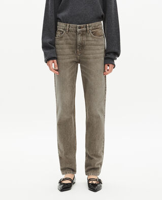 The Kooples MUJER OLIVE vaqueros anchos oliva