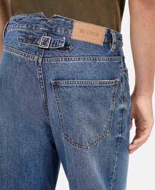 The Kooples HOMME BLUE ELECTRIC jean large bleu fonc&eacute;