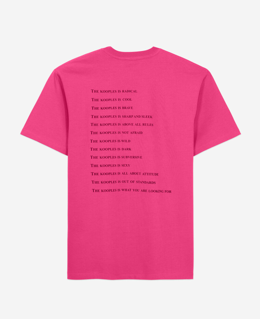The Kooples H FUSHIA men's fuchsia what is t-shirt