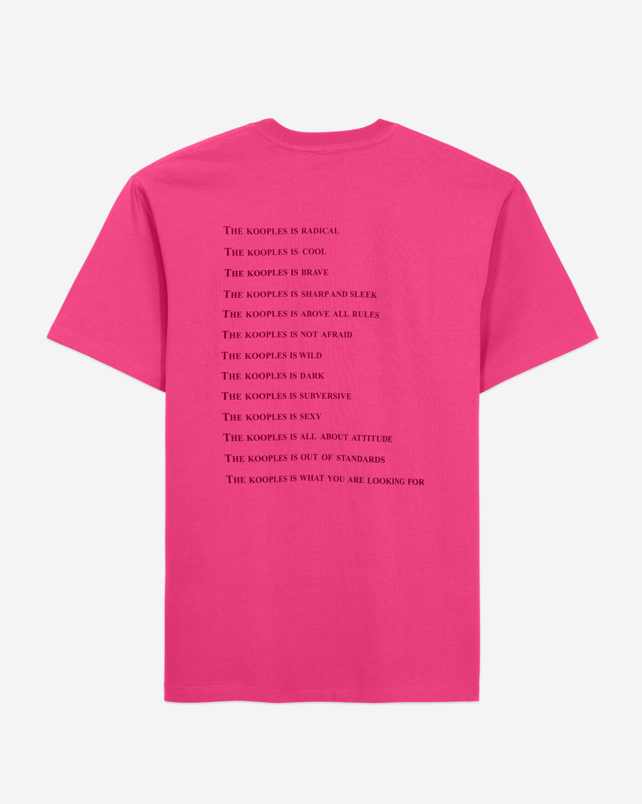The Kooples HOMME FUSHIA t-shirt homme what is fuchsia