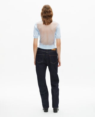 The Kooples FEMME BABY BLUE pull manches courtes bleu clair