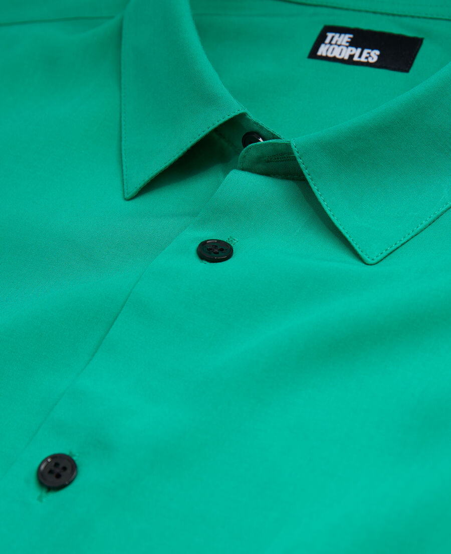 The Kooples HOMME GREEN chemise col classique verte