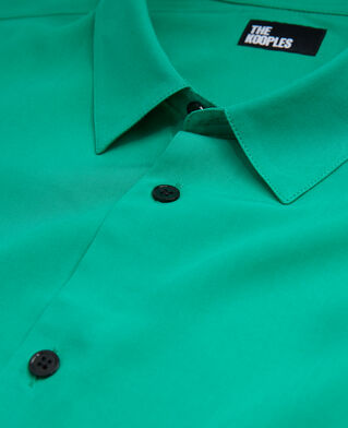 The Kooples HOMME GREEN chemise col classique verte