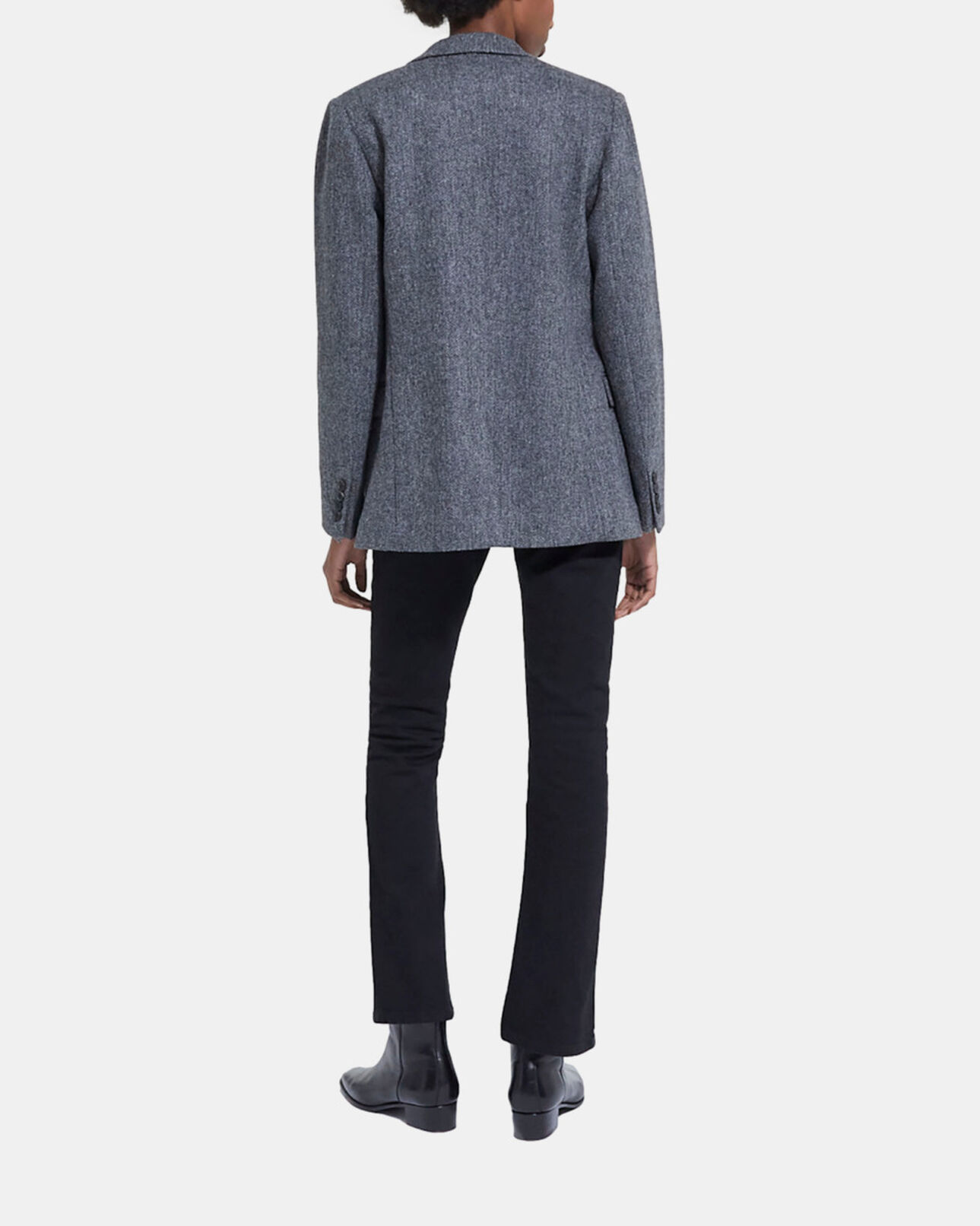The Kooples FEMME GREY veste en laine à motif grise