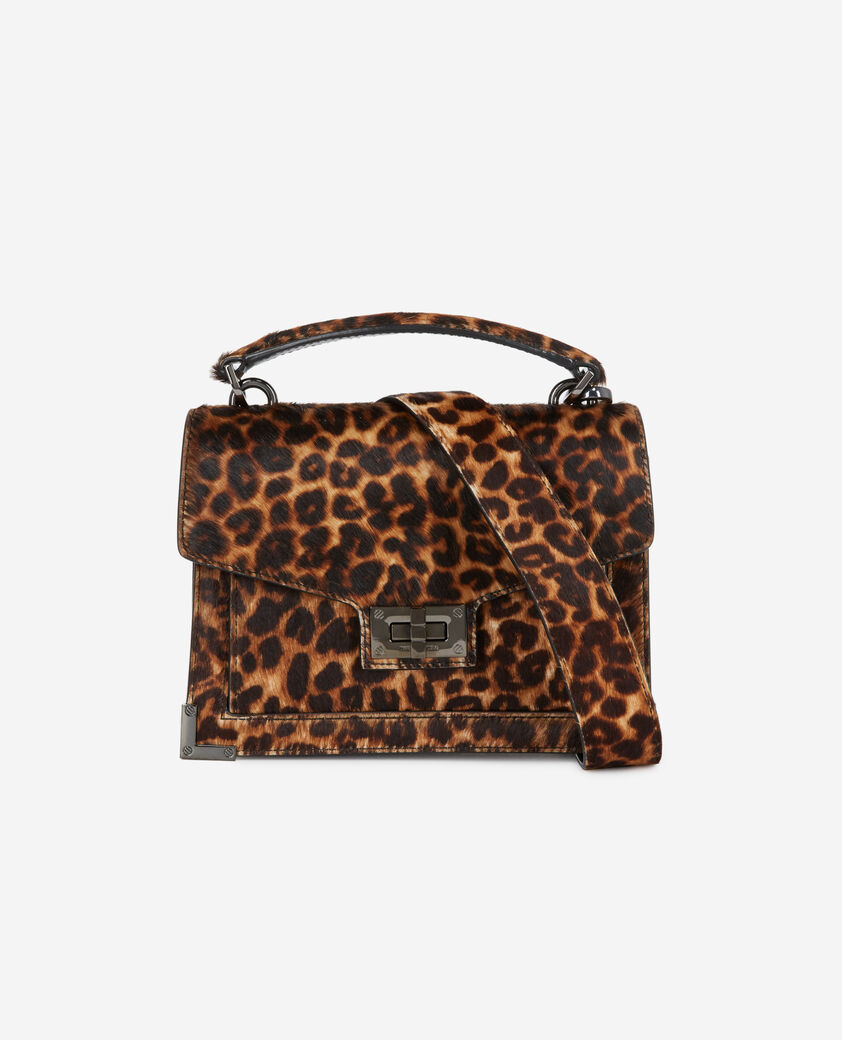 The Kooples WOMEN LEOPARD small emily bag in leopard print leather
