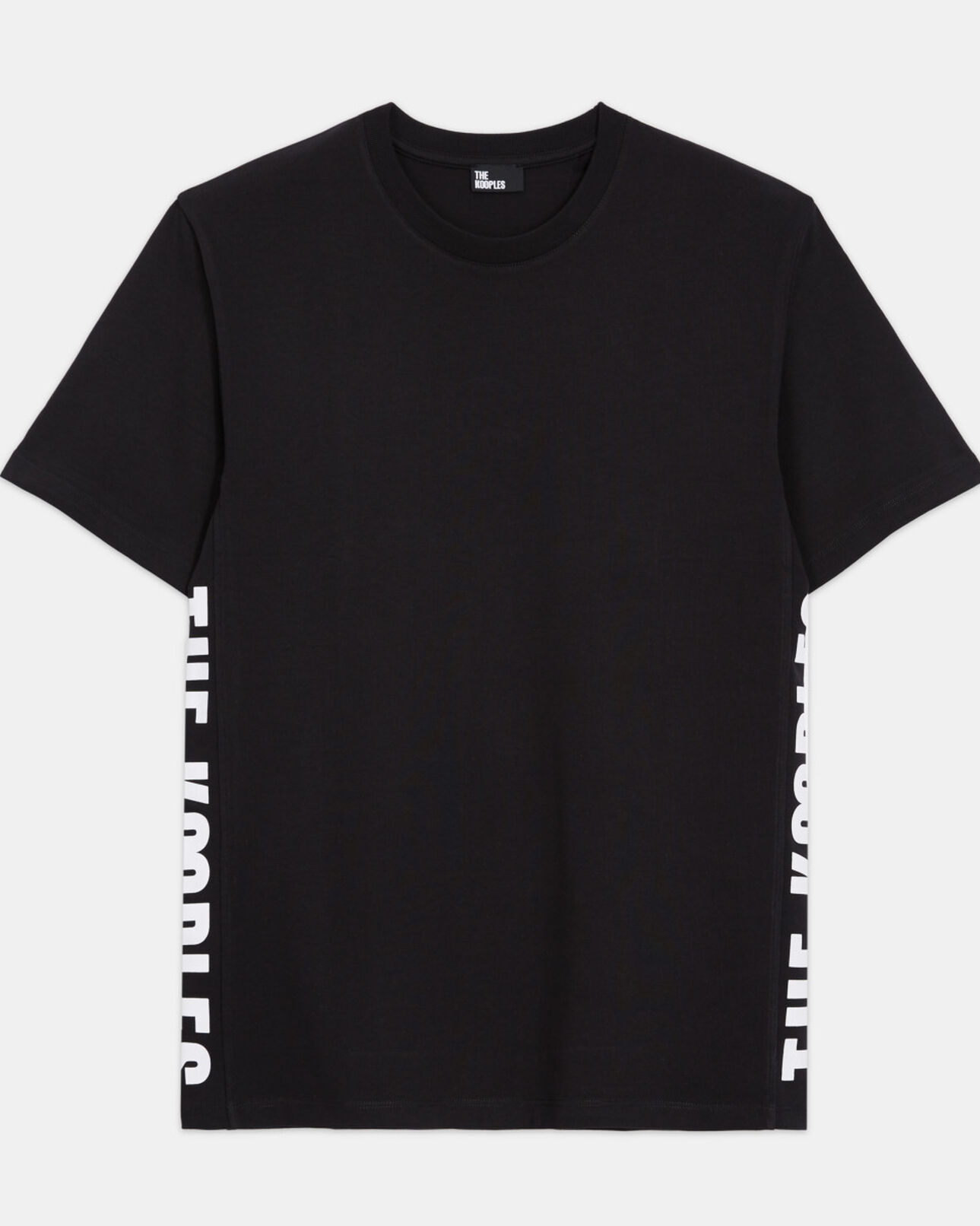 The Kooples MEN BLACK black t-shirt with the kooples logo