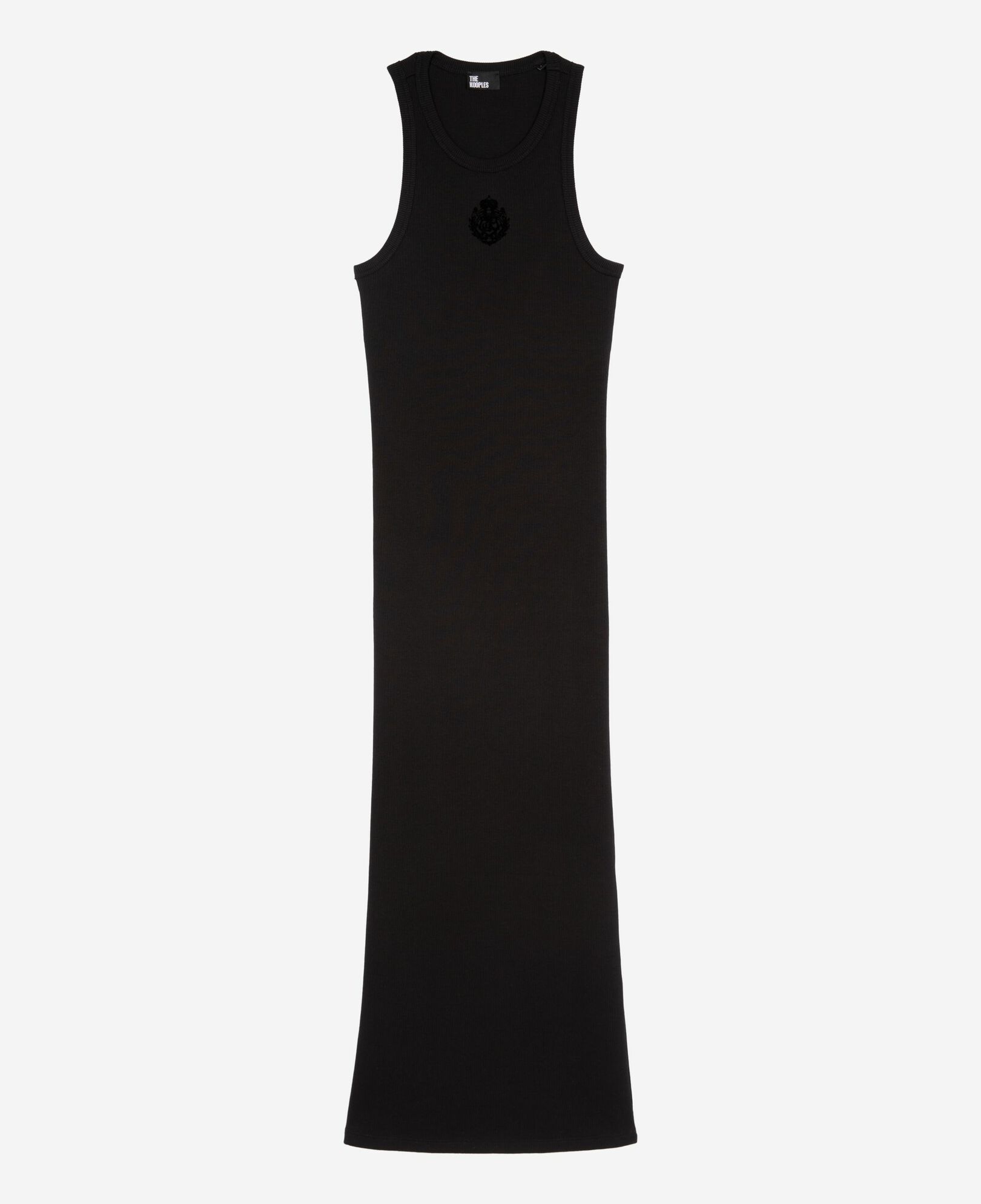 The Kooples WOMEN BLACK long black sleeveless dress