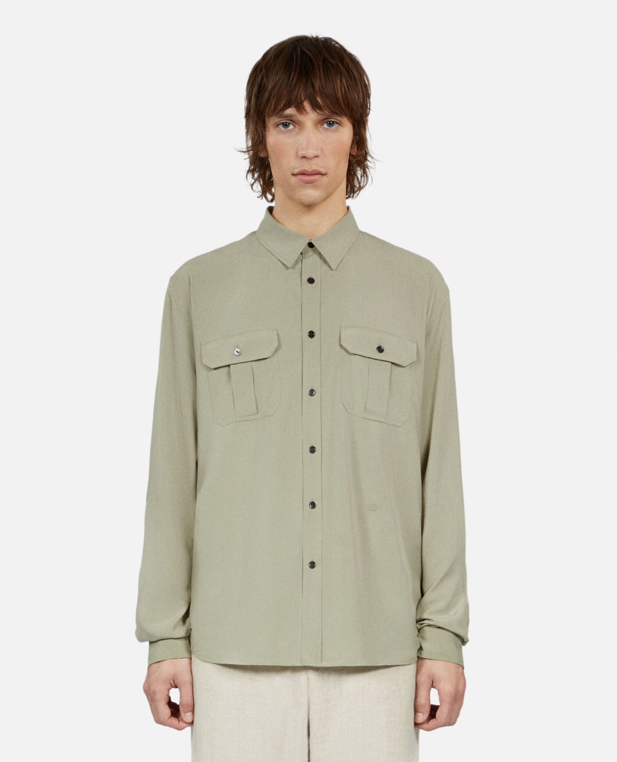 Light green shirt, KAKI GREY, hi-res image number null