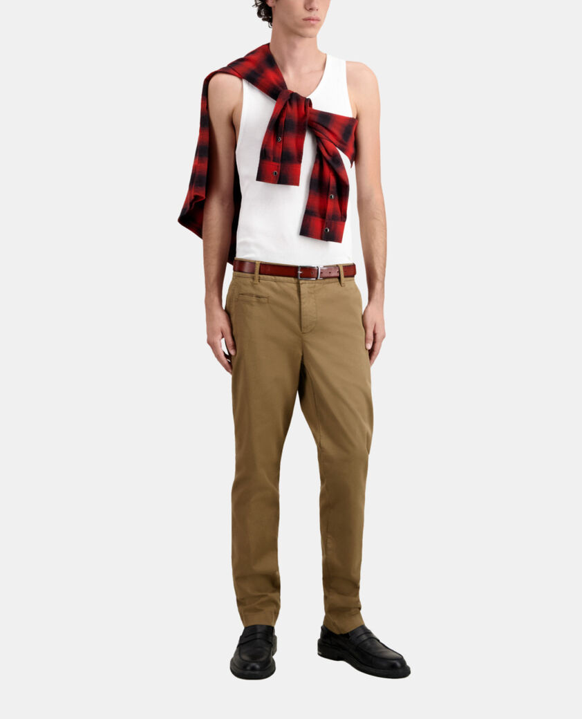 The Kooples HERREN CAMEL beige chinohose