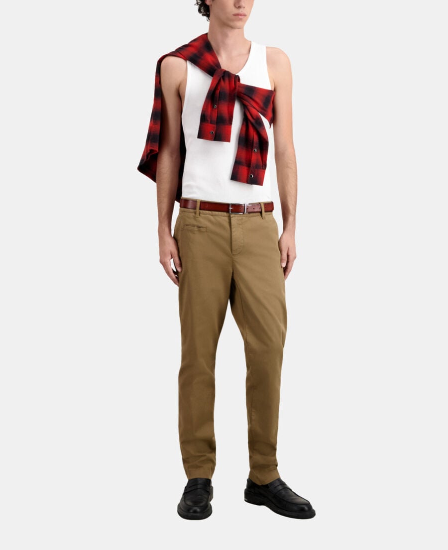 The Kooples HERREN CAMEL beige chinohose