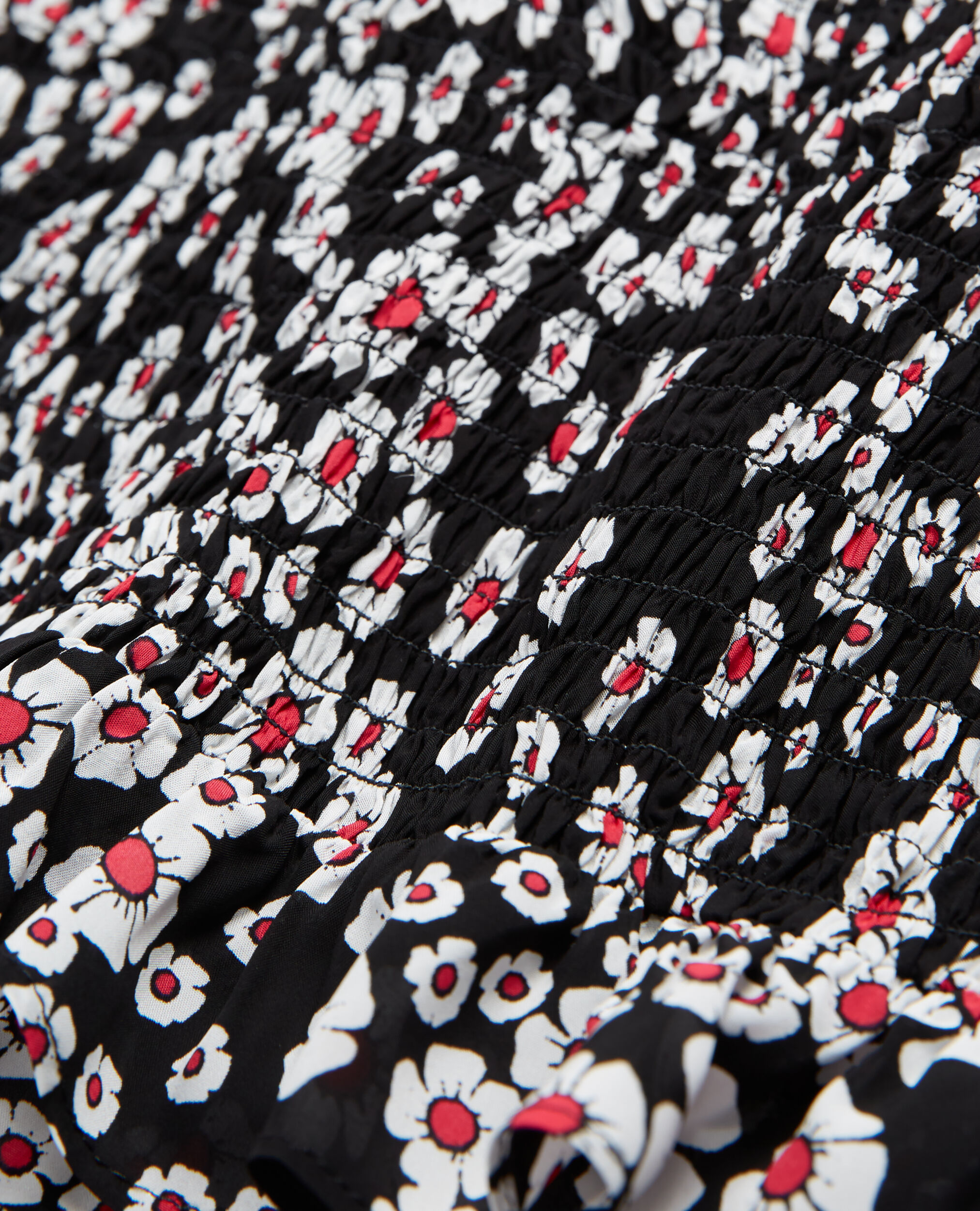 Jupe courte fleurie noir, BLACK / PINK, hi-res image number null