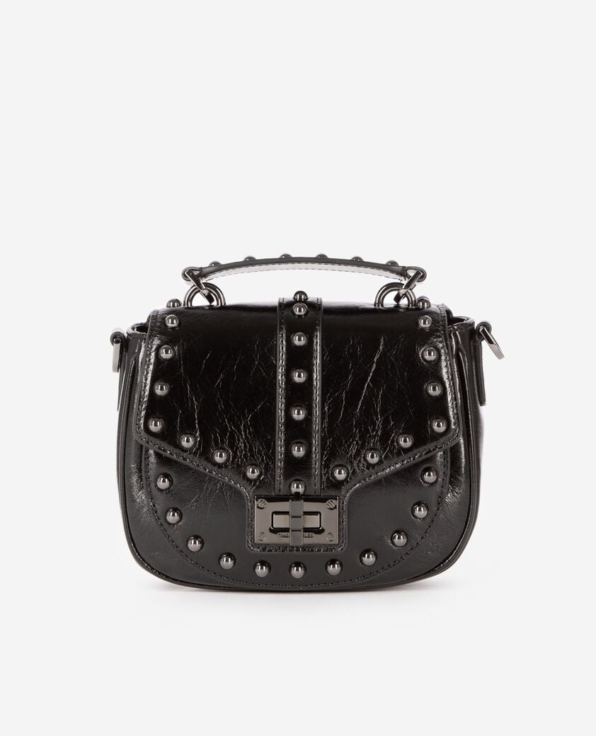 The Kooples DAMEN BLACK abgerundete emily tasche mit studs schwarz