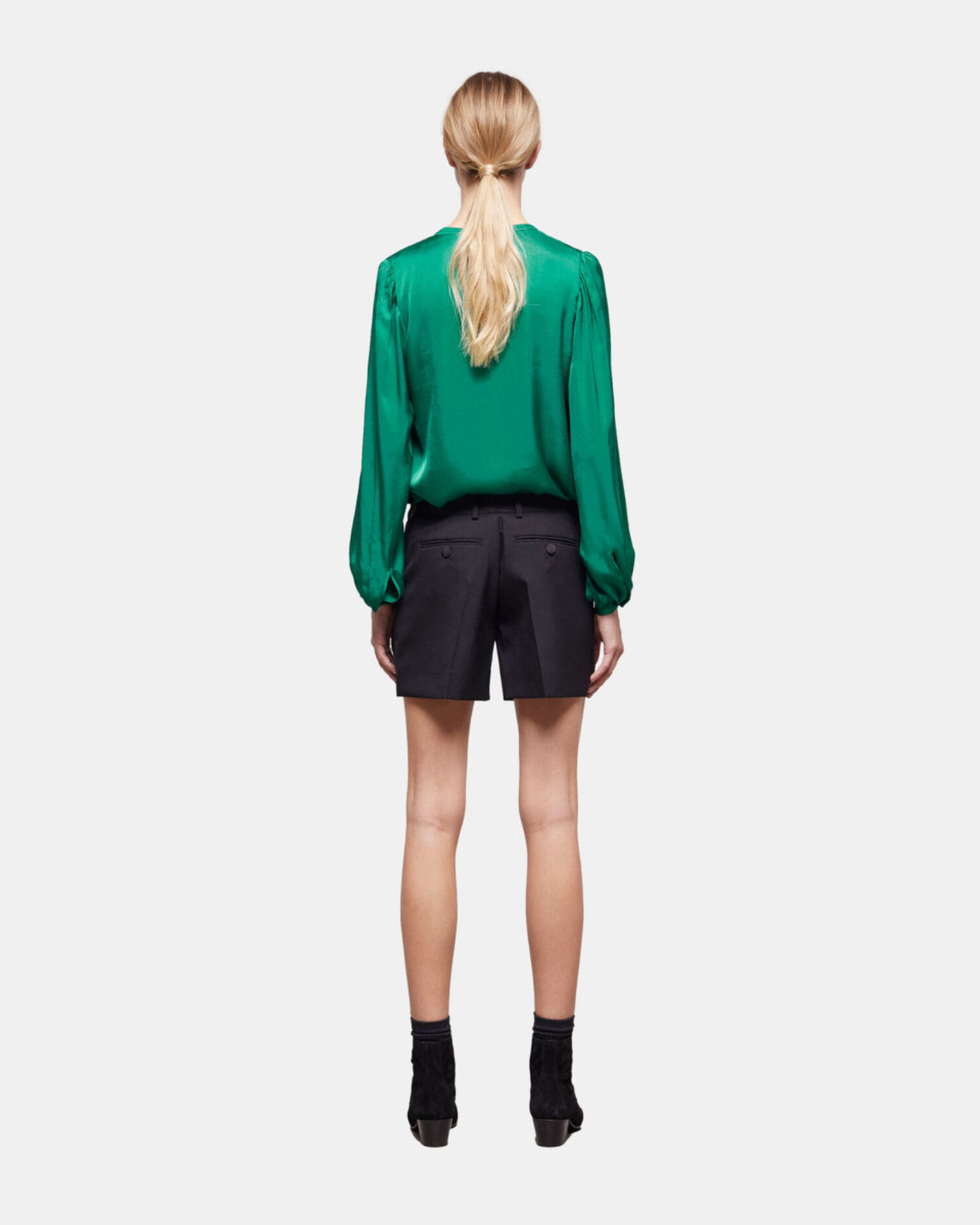 Short en laine noir, BLACK, hi-res image number null