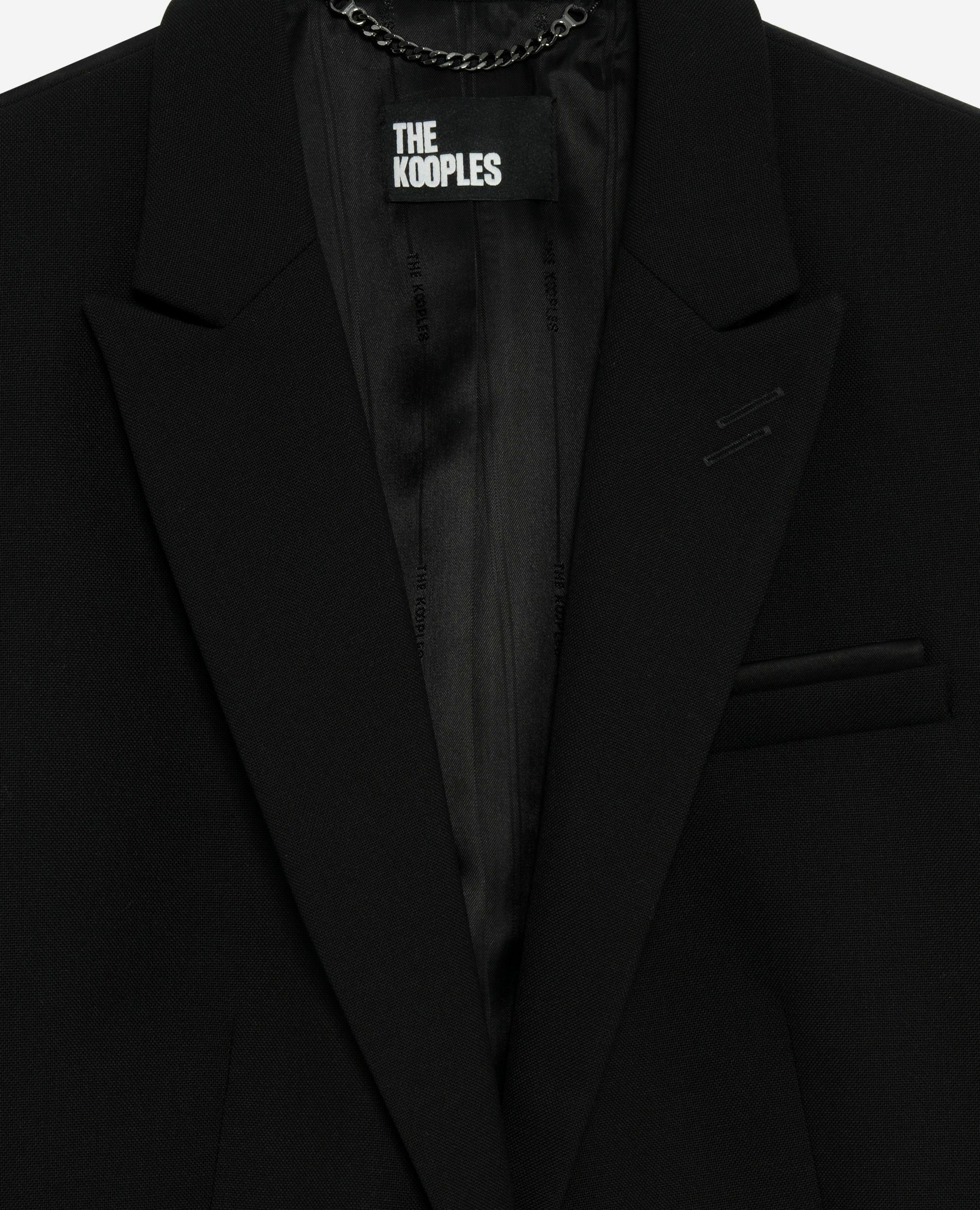 Short asymmetrical black jacket, BLACK, hi-res image number null