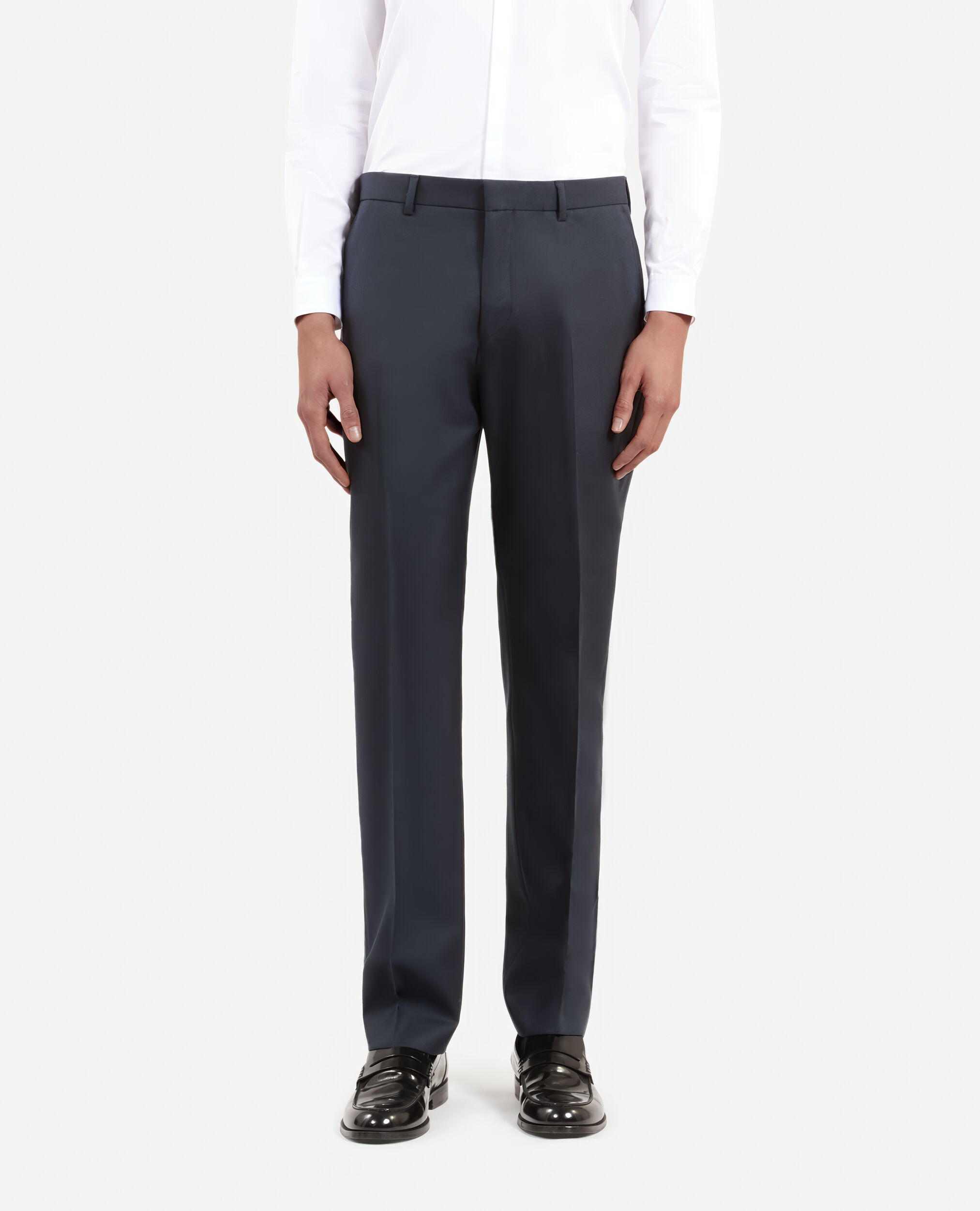 Straight-cut blue suit pants, BLUE PETROL, hi-res image number null