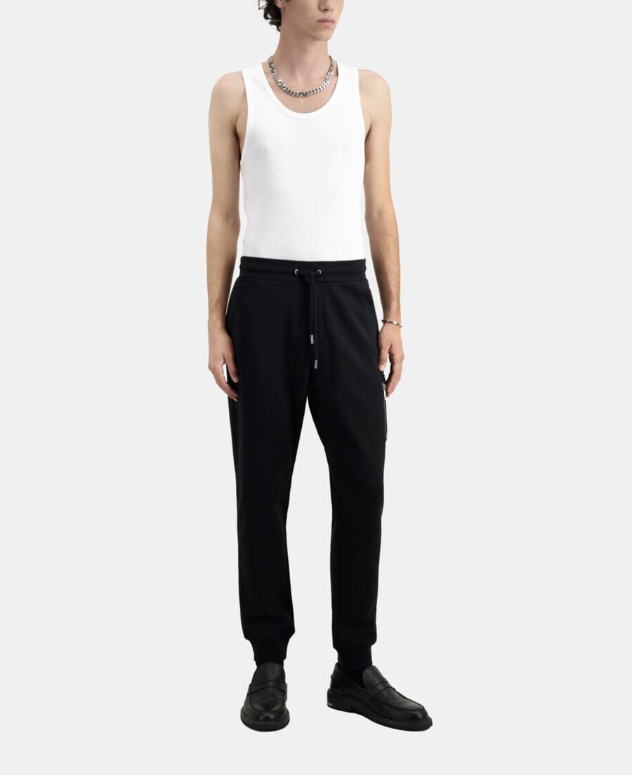 The Kooples MEN BLACK black tracksuit trousers
