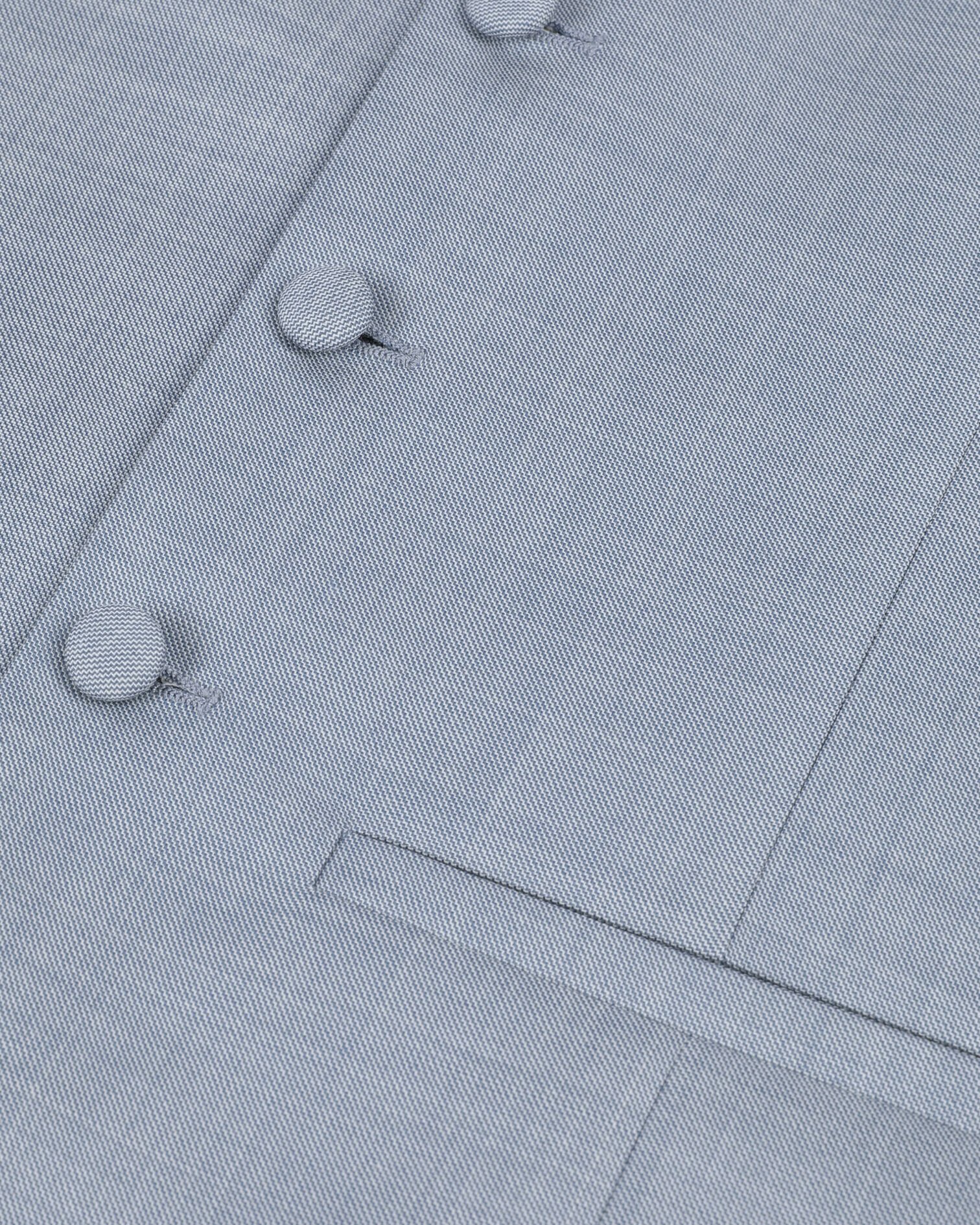 Light blue slim fit wool suit vest, BLUE, hi-res image number null