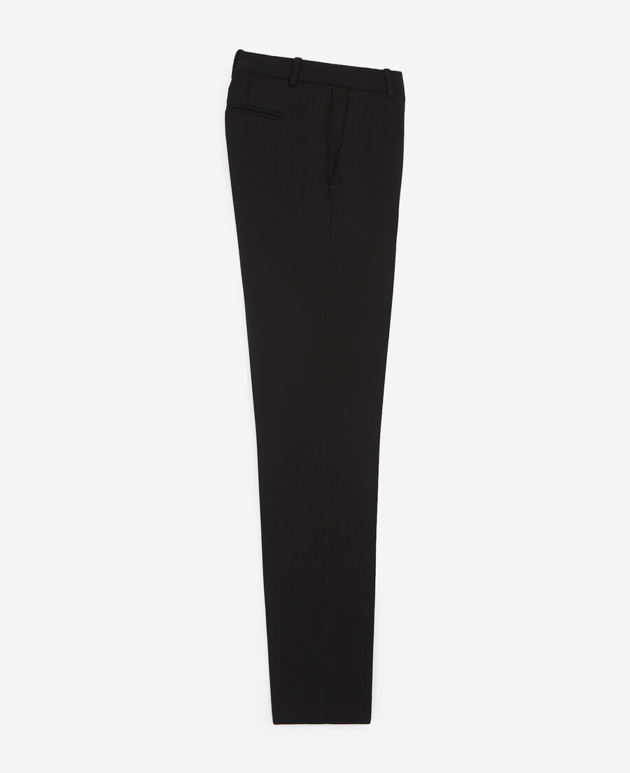 The Kooples WOMEN BLACK black crepe suit trousers
