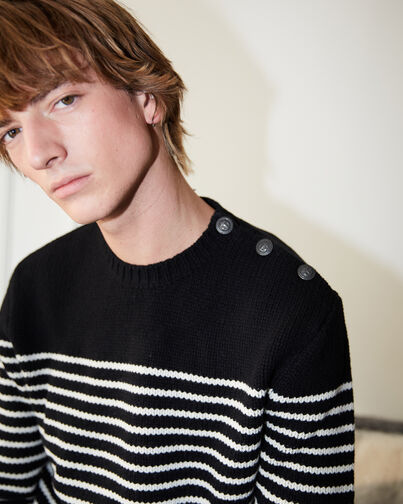 , ECRU BLACK STRIPES, hi-res image number null