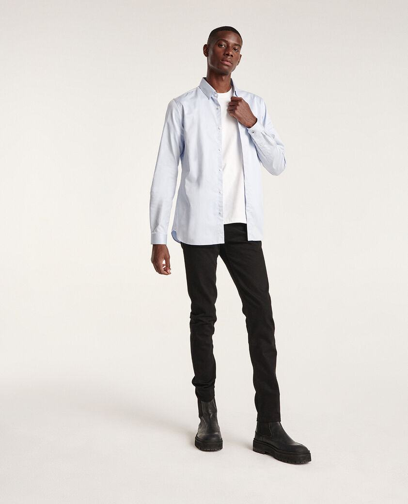 The Kooples HOMME BLUE chemise bleue col classique  coupe ajustée