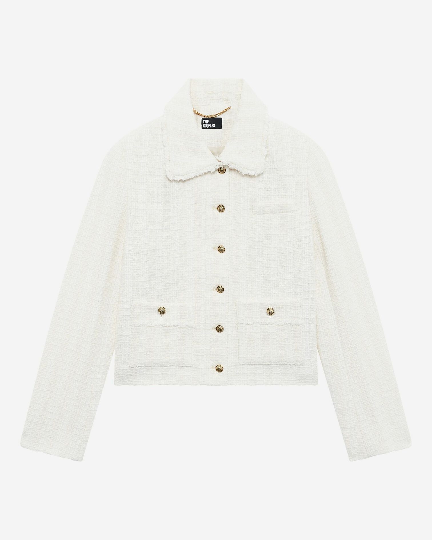 Veste en tweed écrue, ECRU, hi-res image number null