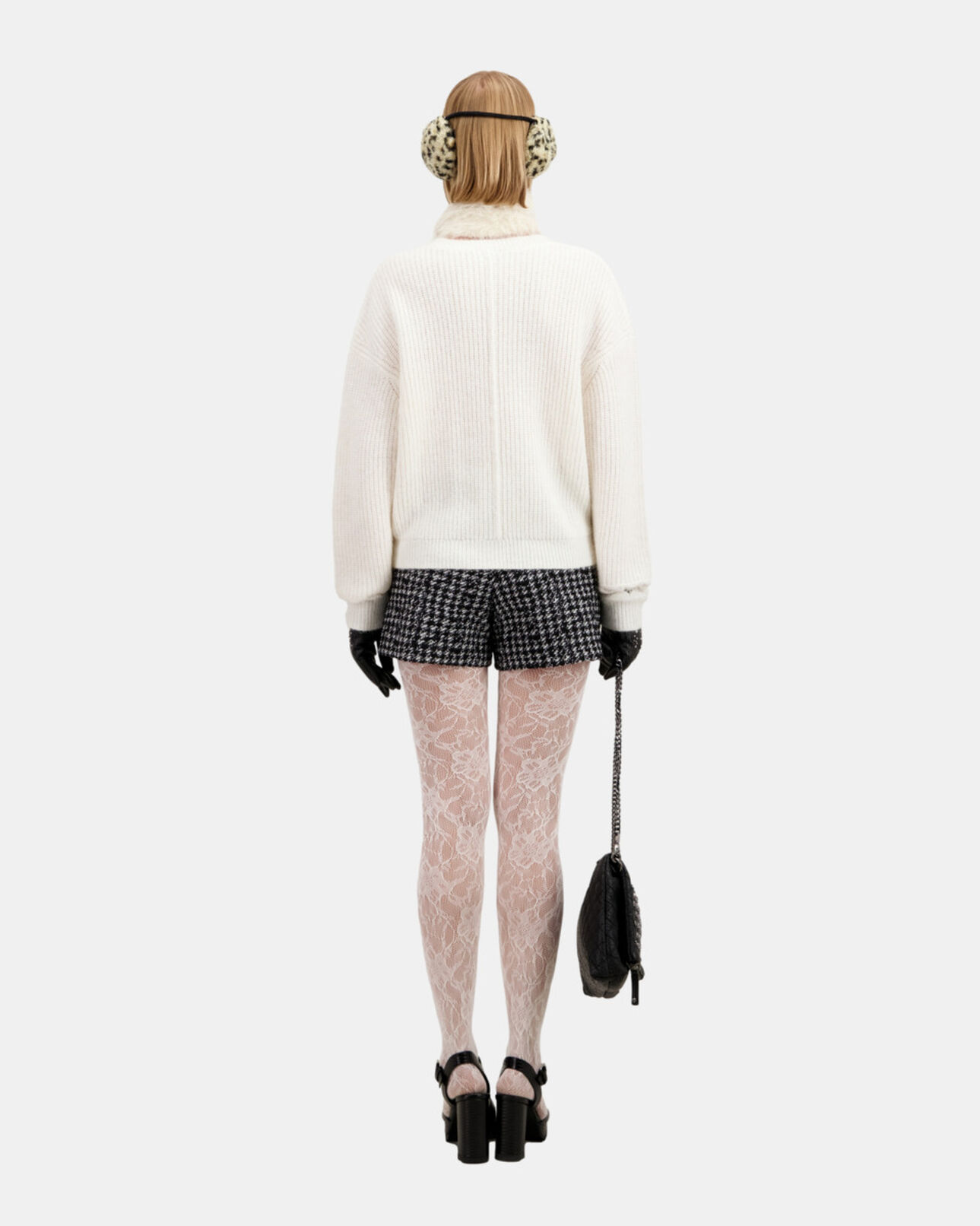 The Kooples FEMME ECRU cardigan écru en laine mélangée