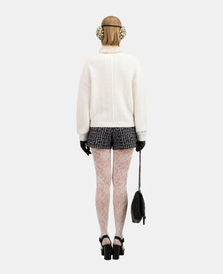 The Kooples F ECRU ecru wool-blend cardigan