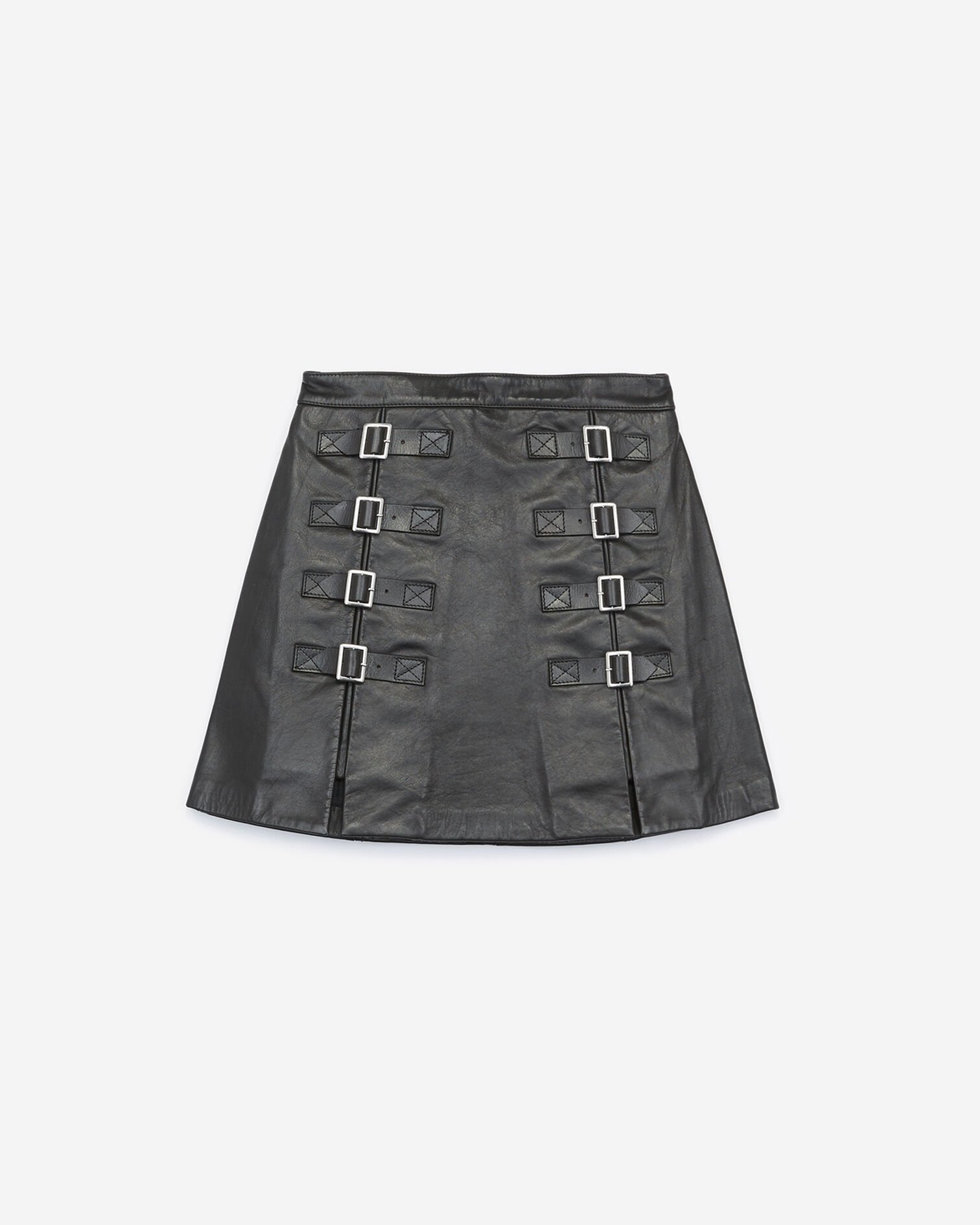 Jupe courte rock cuir noir, BLACK, hi-res image number null