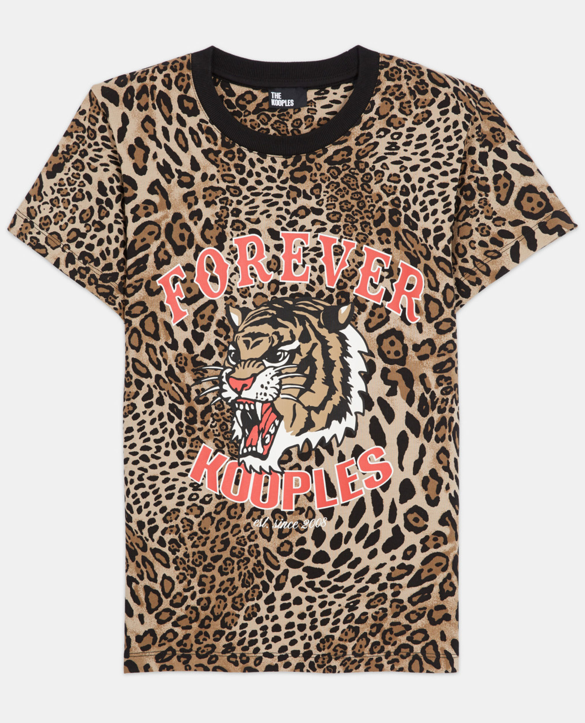 T-shirt en coton léopard, LEOPARD, hi-res image number null