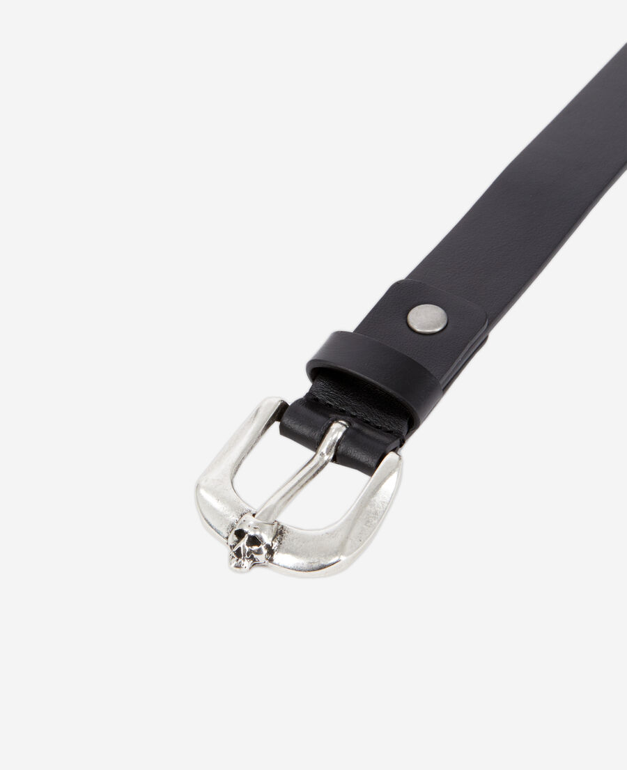 ceinture en cuir noir