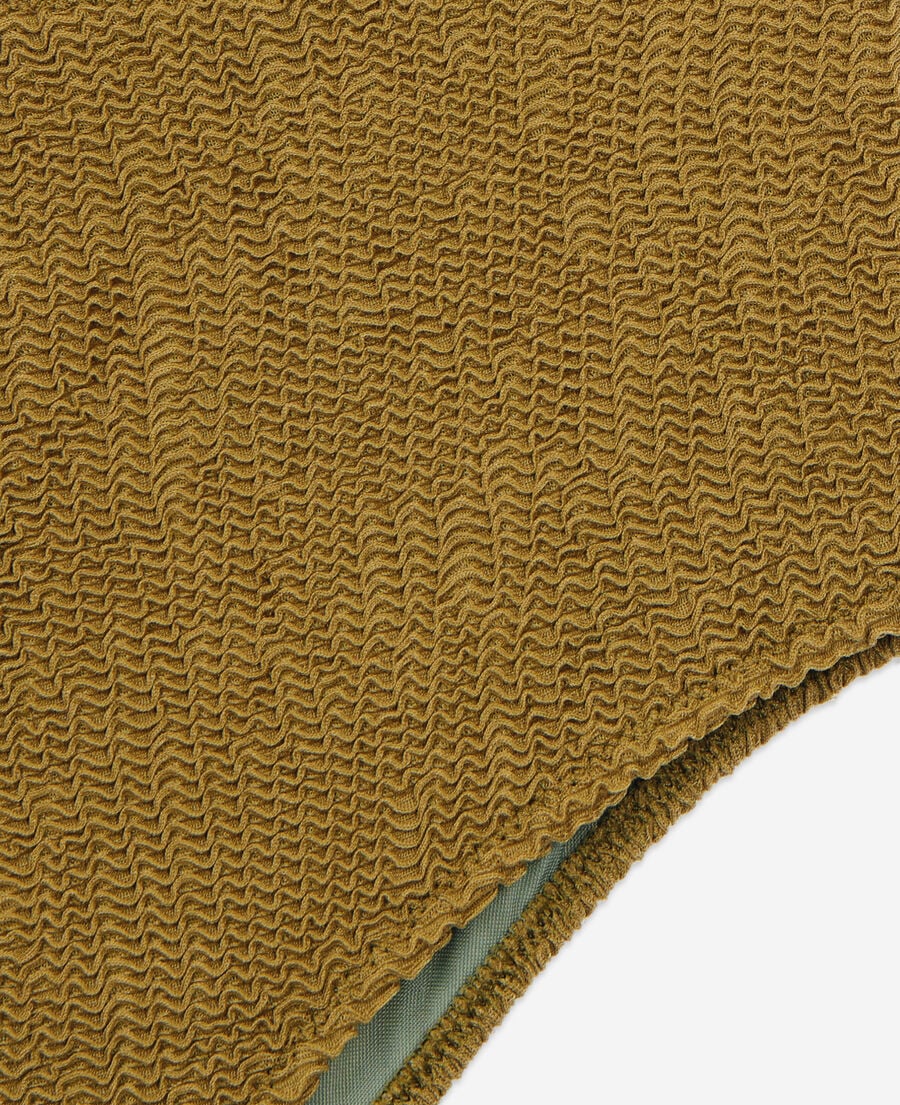 The Kooples DAMEN KAKI khakifarbene bikinihose mit hoher taille von the kooples x luz