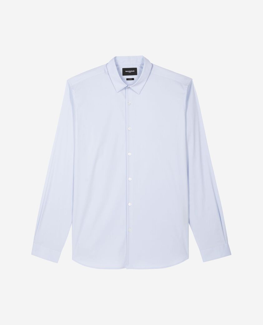 The Kooples HOMME BLUE SKY chemise formelle en popeline bleu ciel