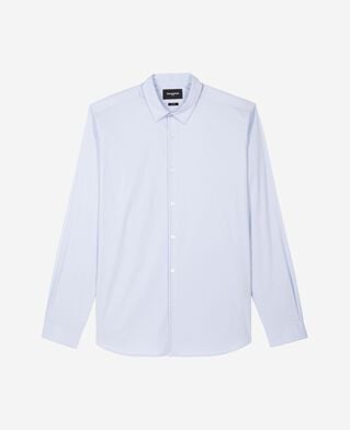 The Kooples HOMME BLUE SKY chemise formelle en popeline bleu ciel