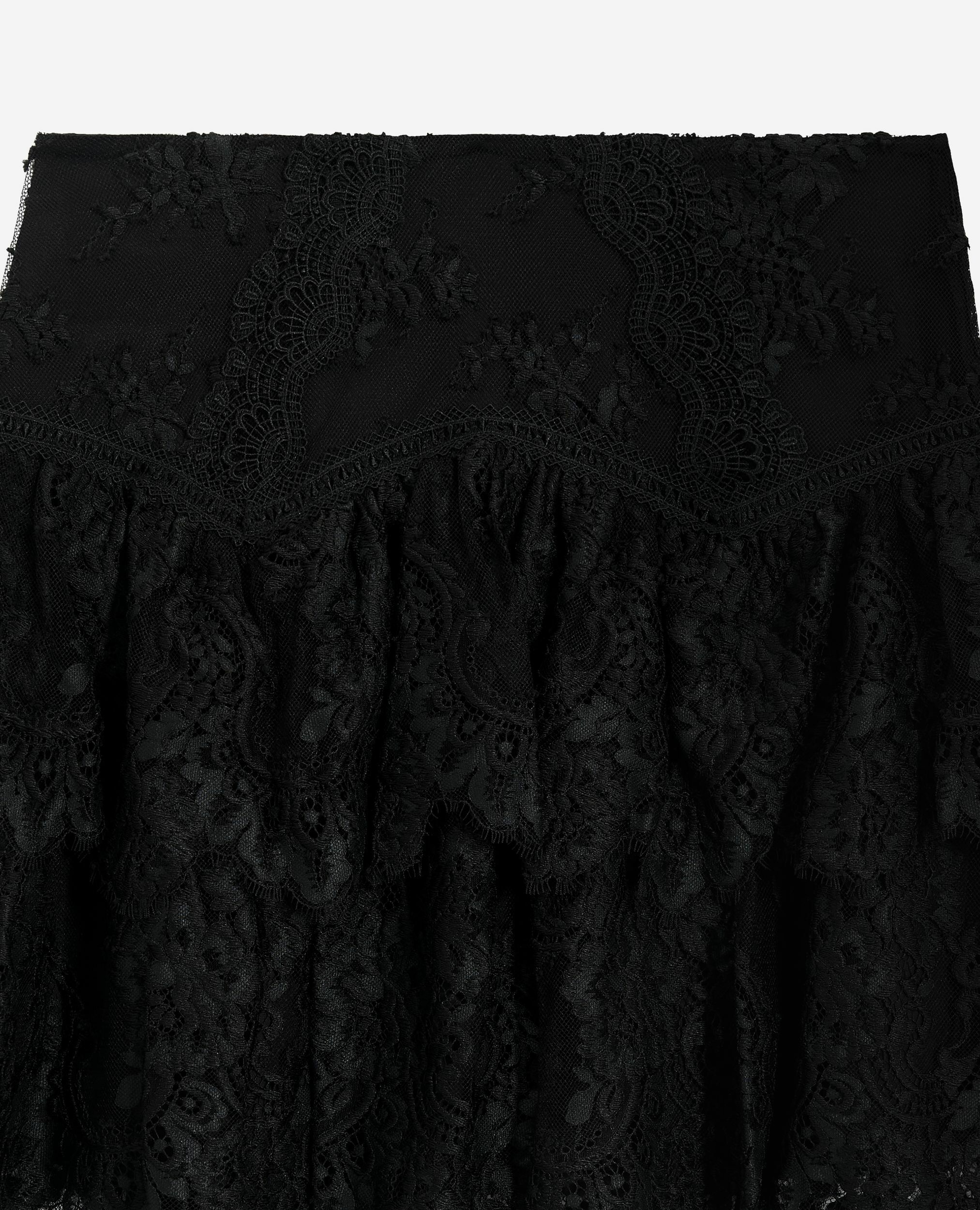 Falda negra de encaje, BLACK, hi-res image number null