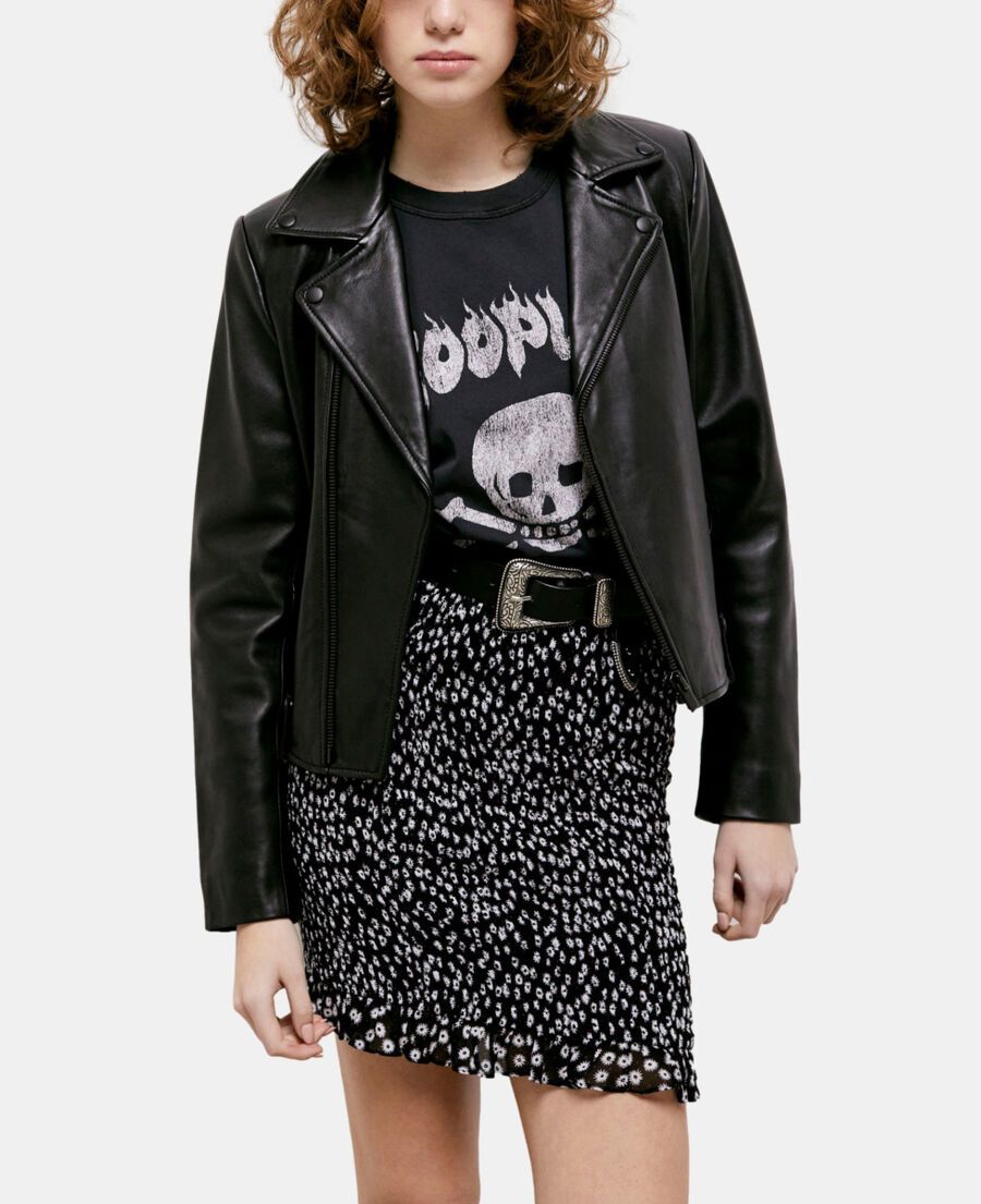 short printed skirt