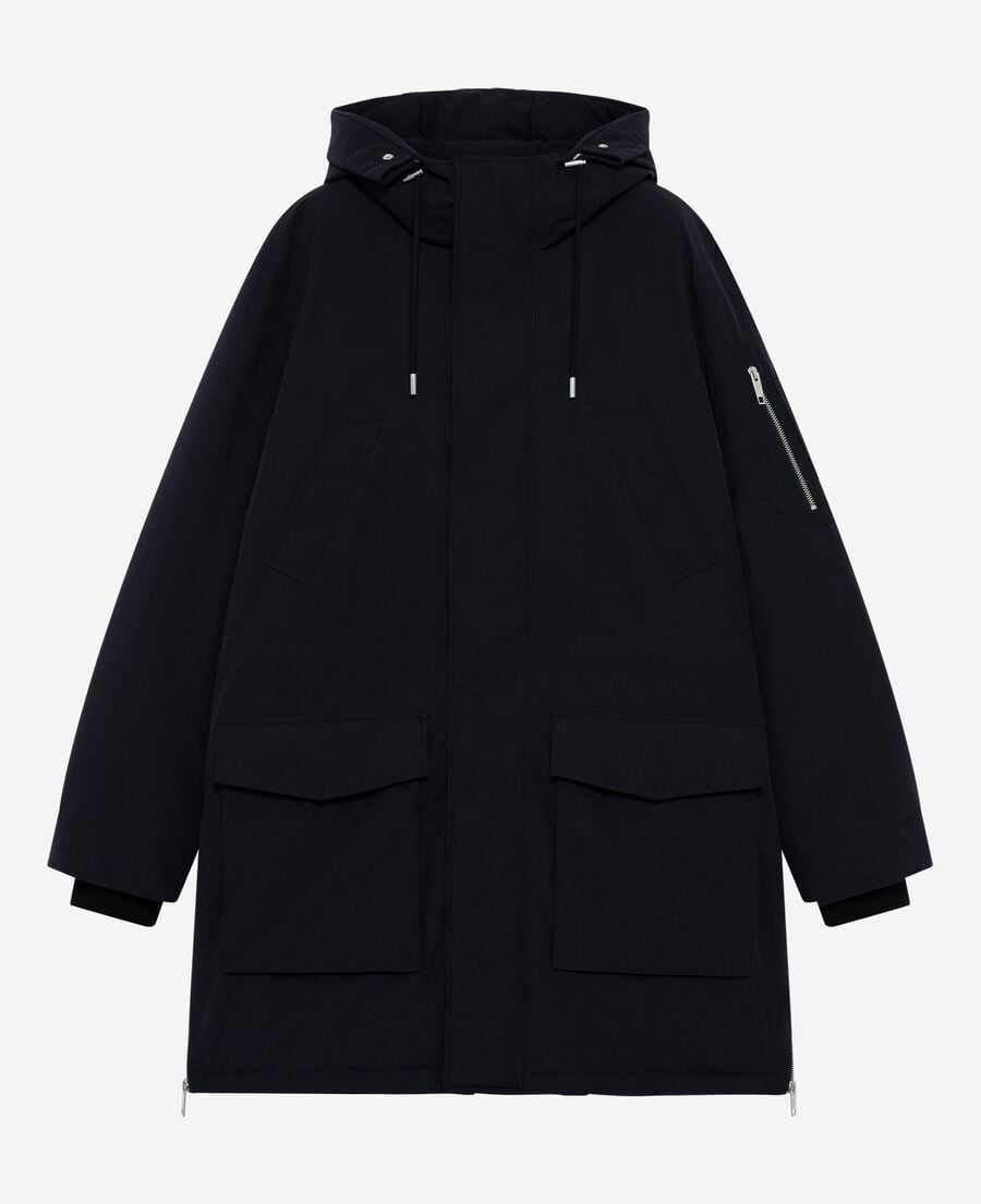 The Kooples MEN NAVY navy water-repellent parka