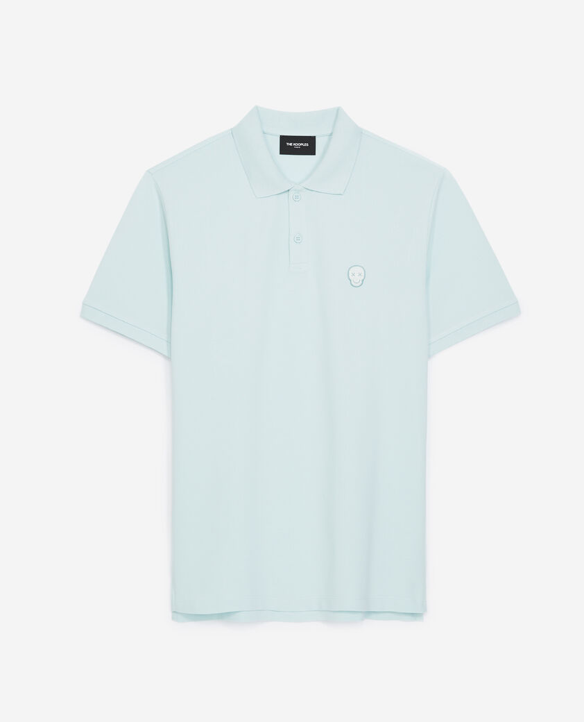 The Kooples HOMME MINT_01 polo coton vert menthe &agrave; boutons bijoux