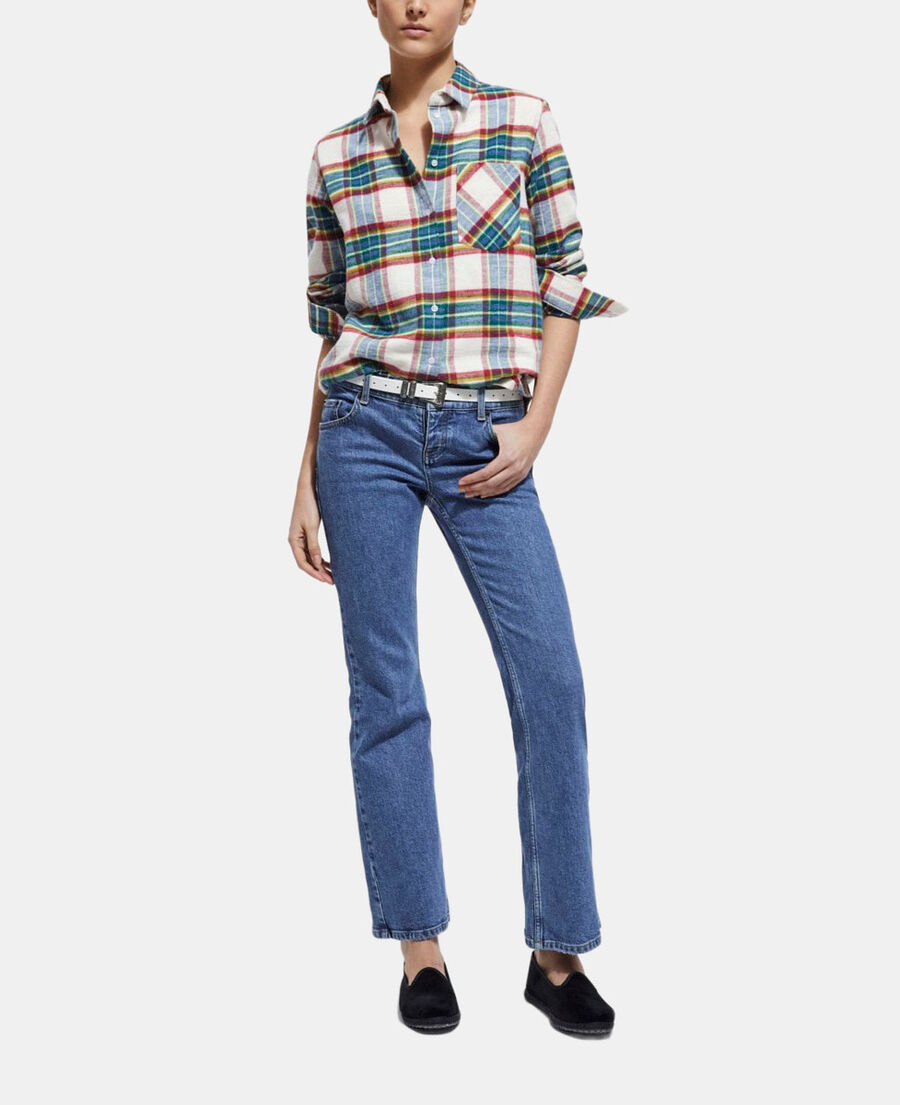 The Kooples F MULTICOLOR overshirt with check motif