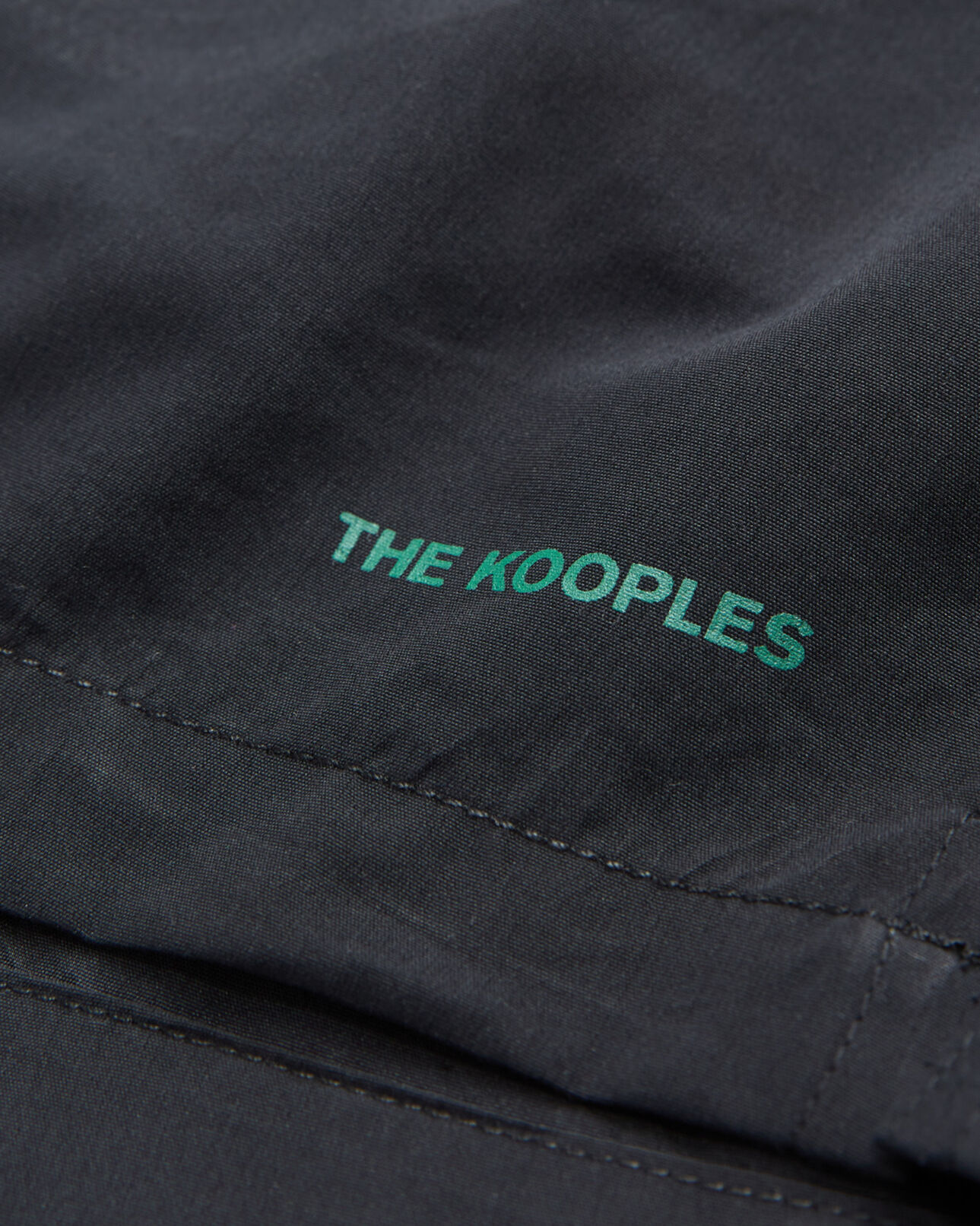 The Kooples MEN BLACK black swim shorts with small the kooples logo
