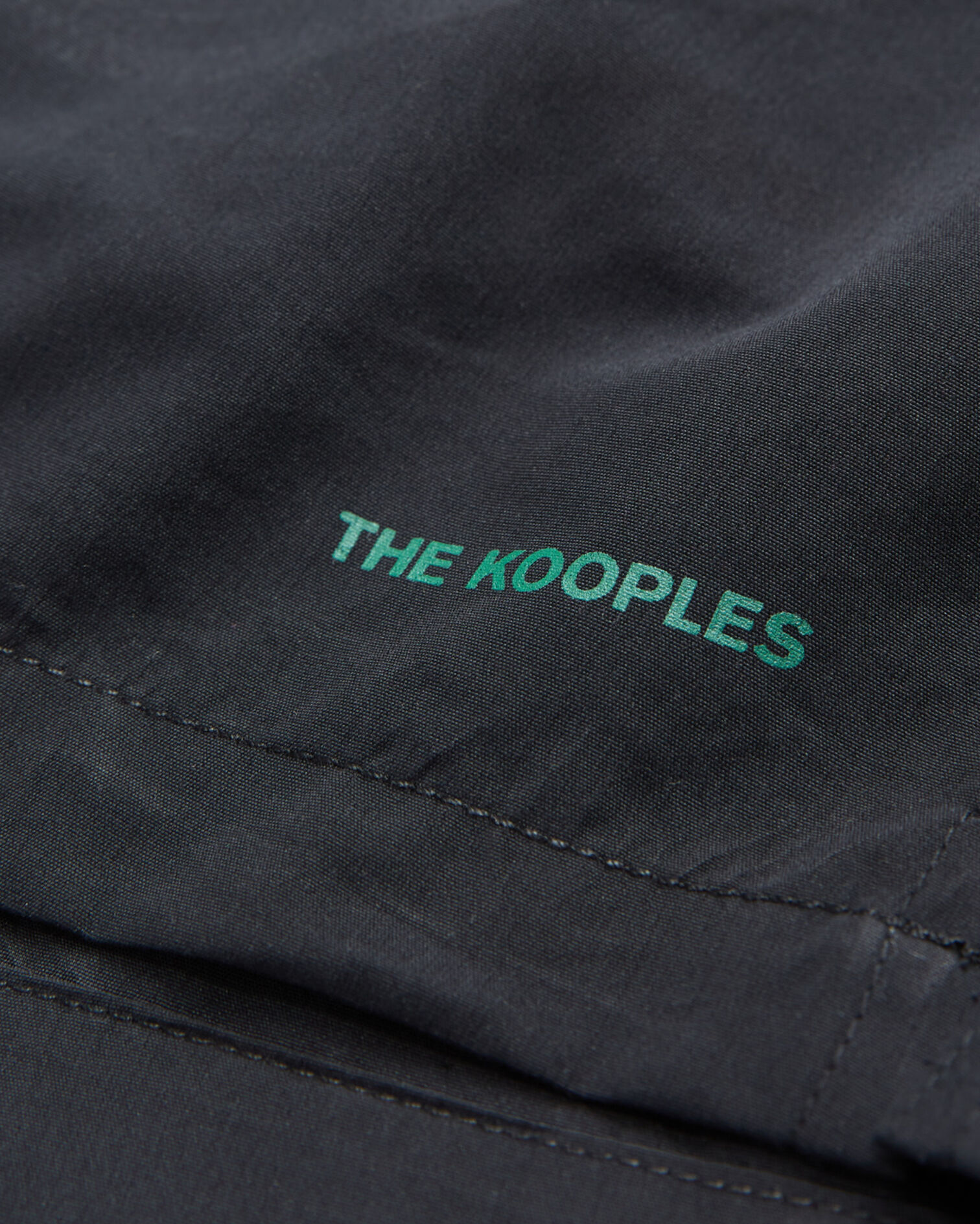 Black swim shorts with small The Kooples logo, BLACK, hi-res image number null