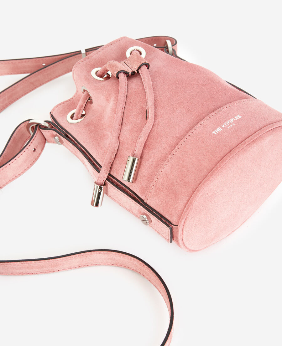 sac small tina en cuir rose